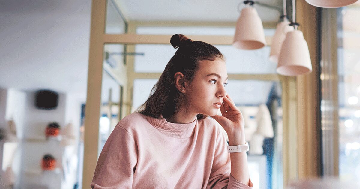 Someone thinking about adoption as an option after finding out she's pregnant